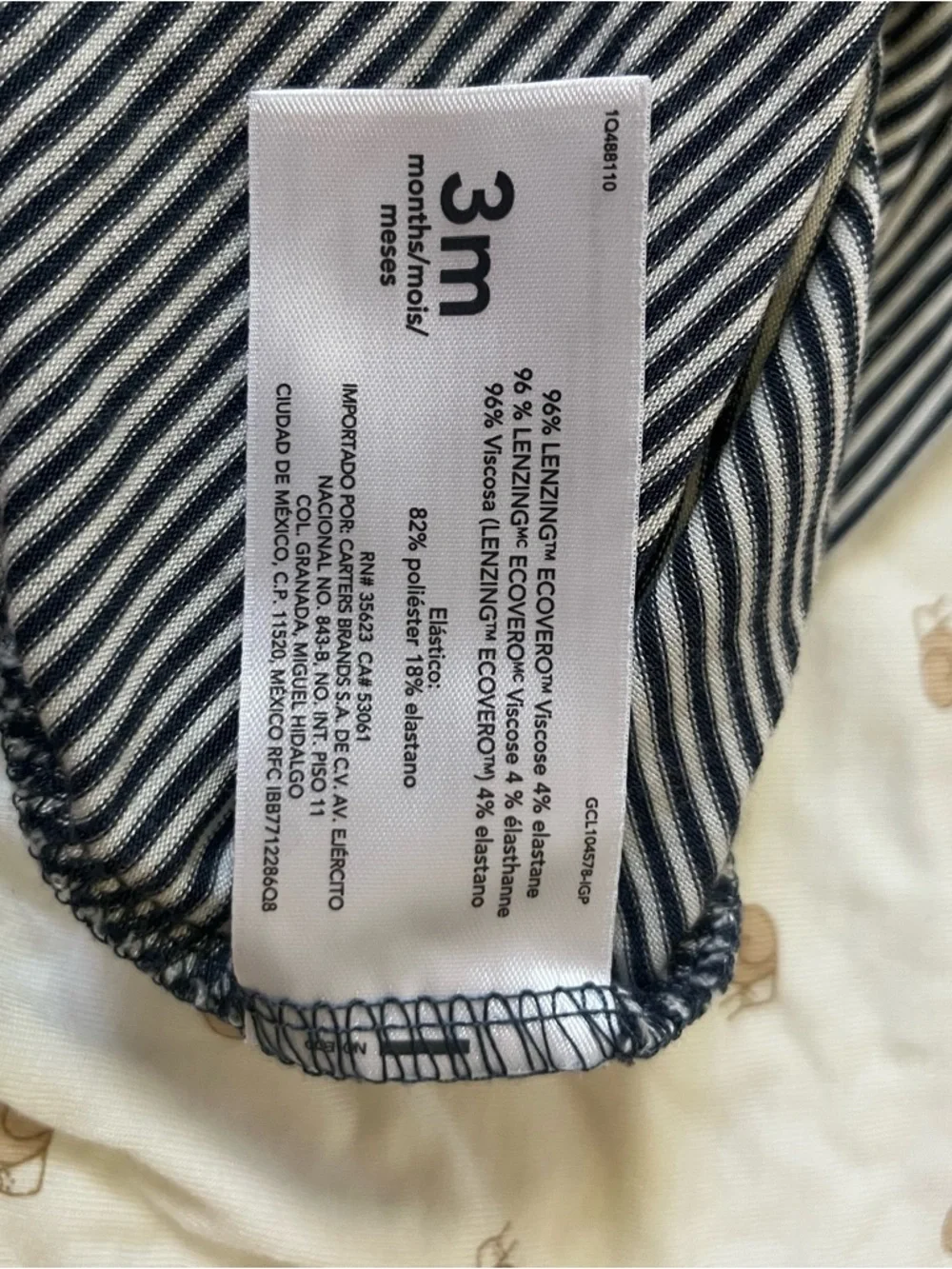 Carter's Baby Sleeping Gown Bundle 3 Months Soft Neutral NEW